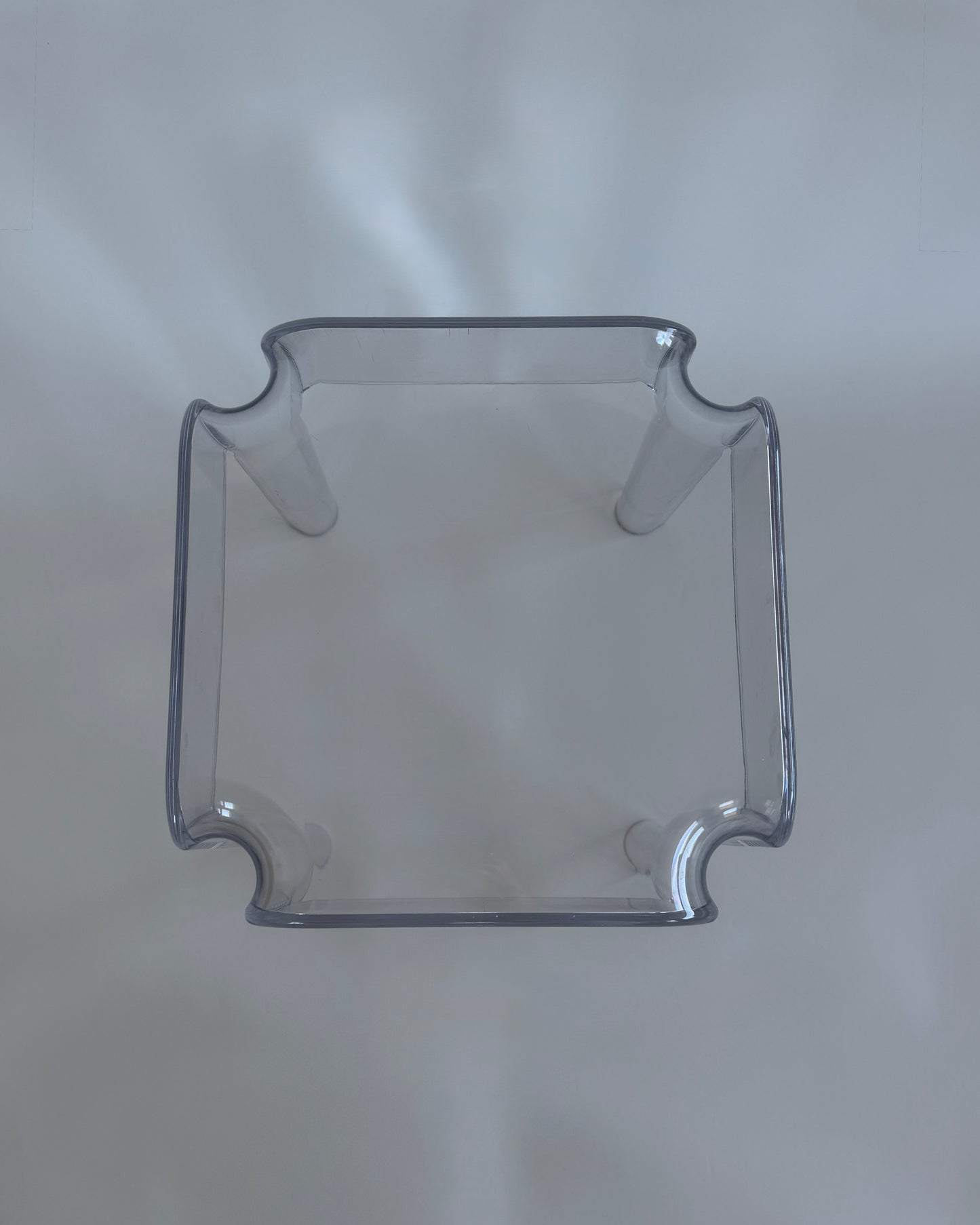 Clear Acrylic Stool - Vintage Space Age Style