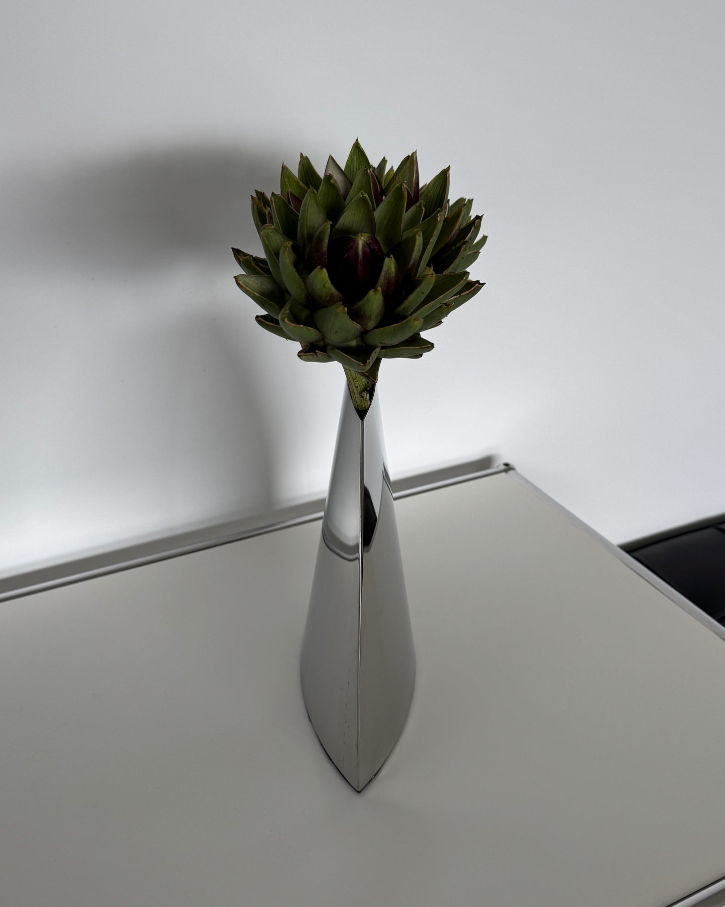 Sculptural Stainless Steel Vase Big