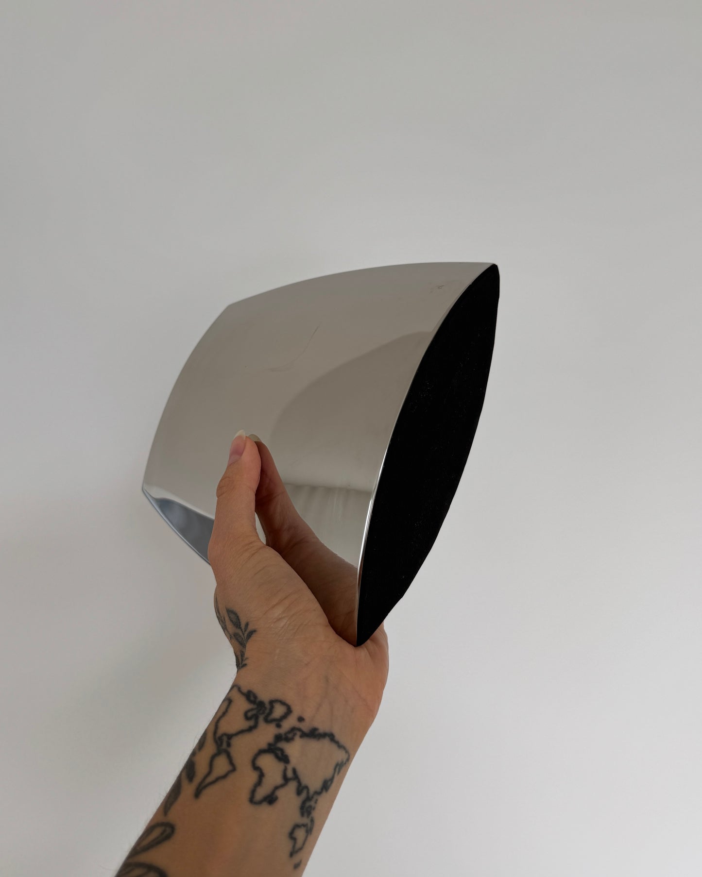 Sculptural Stainless Steel Vase Small