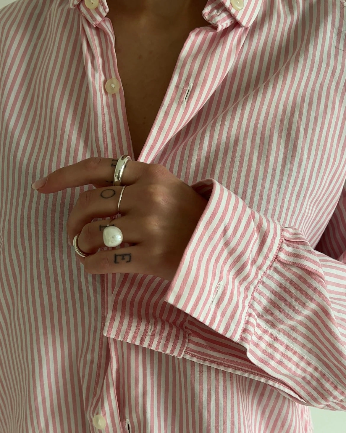 Pink Striped Shirt