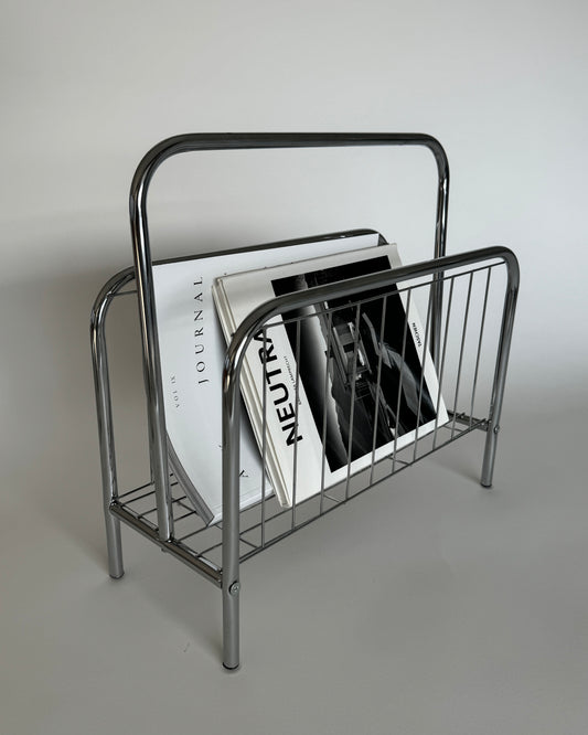 Magazine Rack Silver