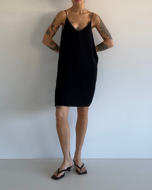 Flowy Black Mini Dress