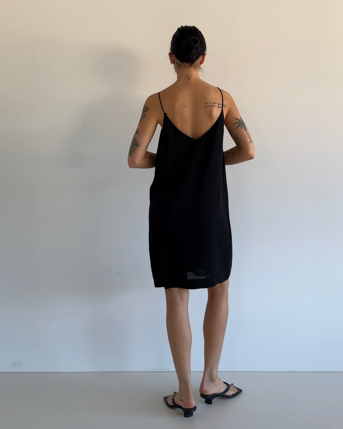 Flowy Black Mini Dress