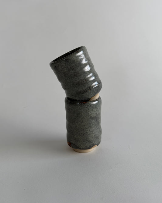 Handmade Small Ceramic Mugs - Set of 2