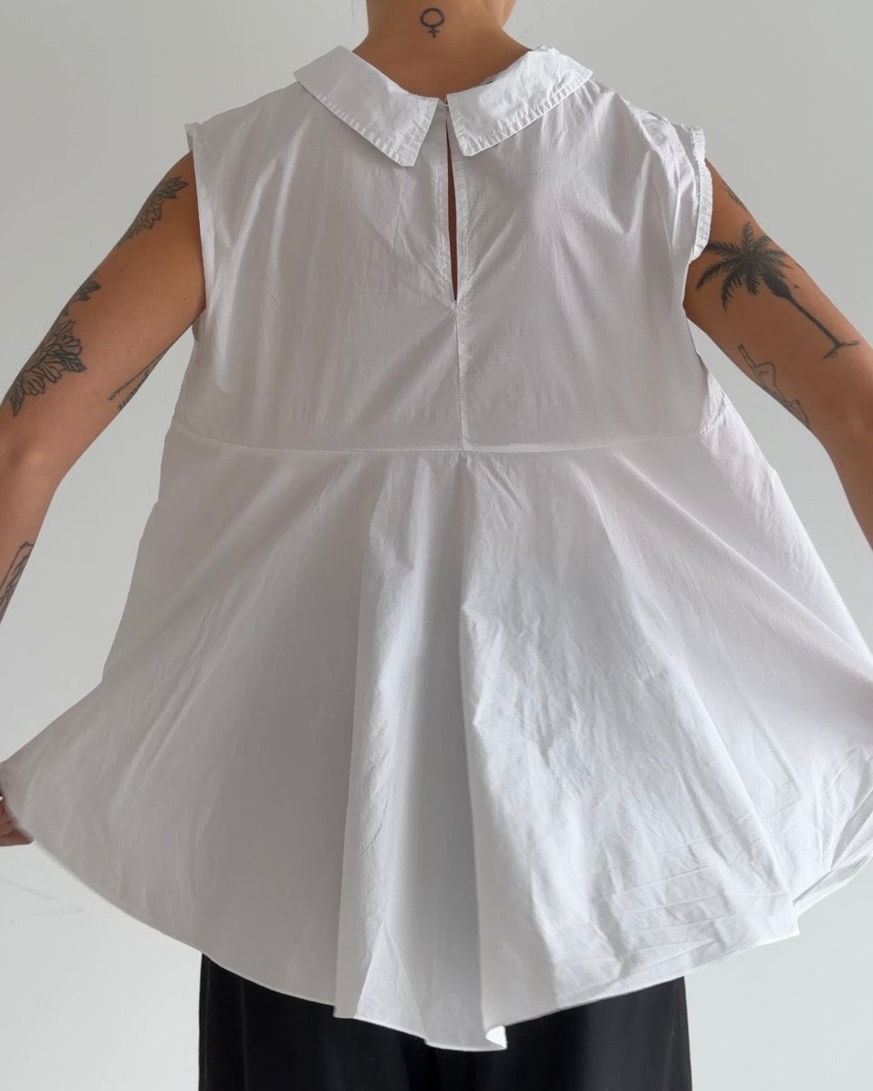 White Balloon Blouse