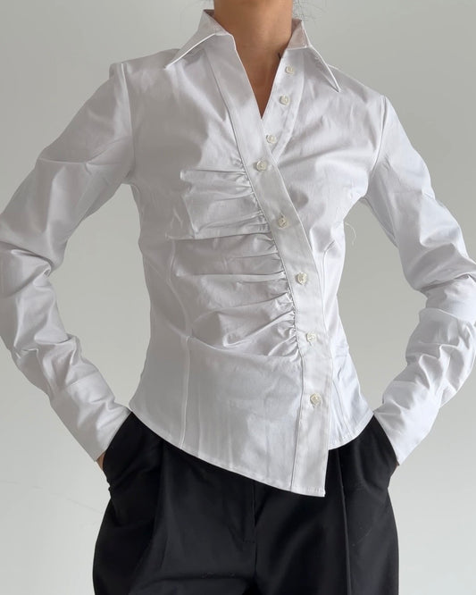 Reworked Vintage Blouse White