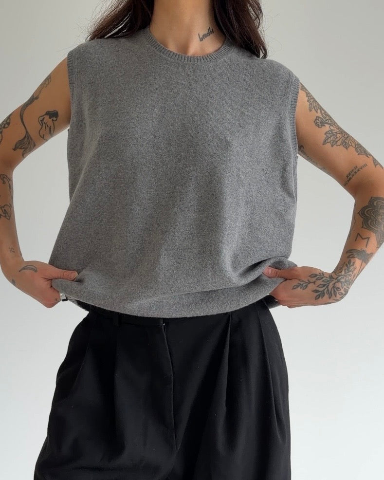 Cashmere Blend Knit Vest