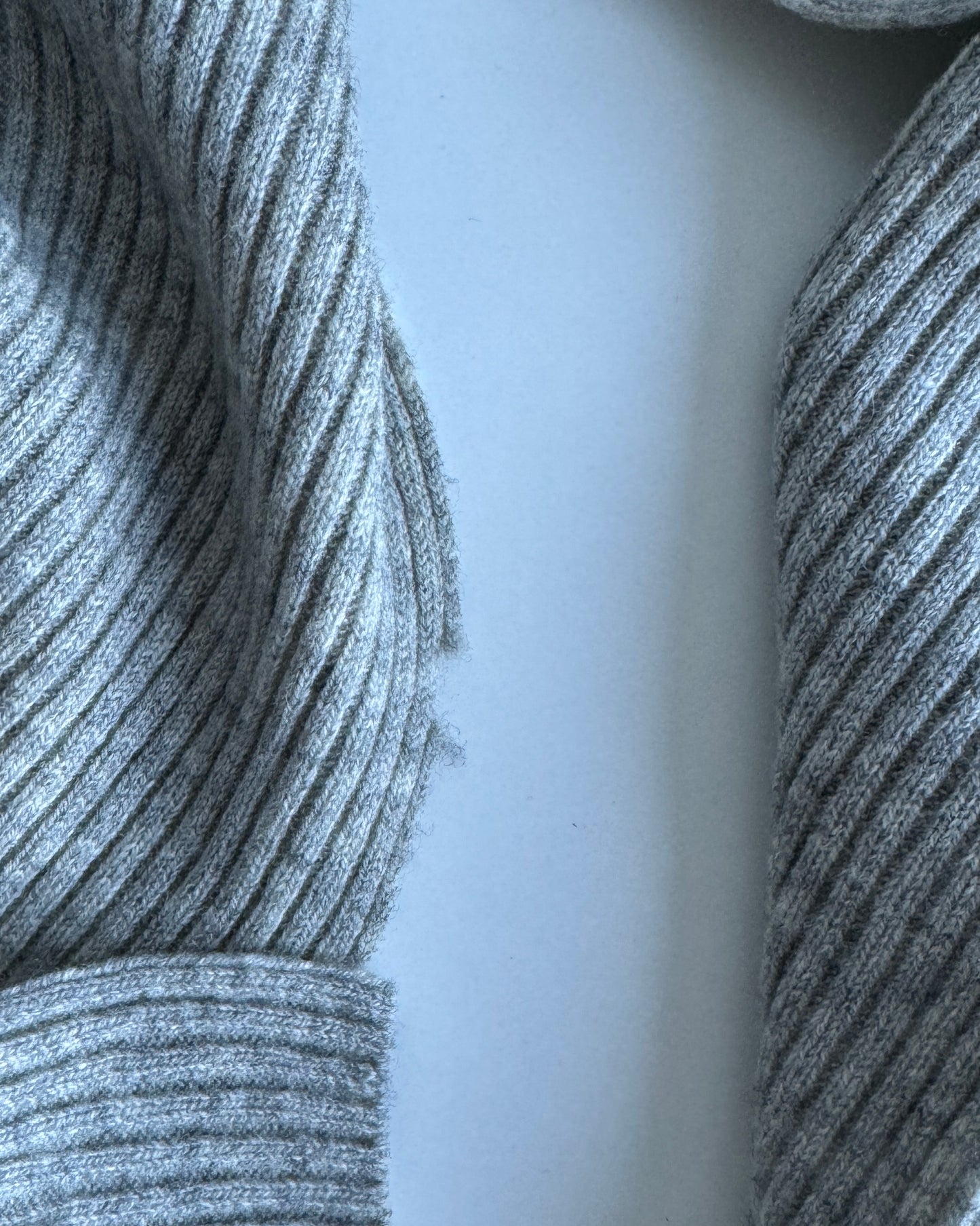 Thin Wool Scarf Grey