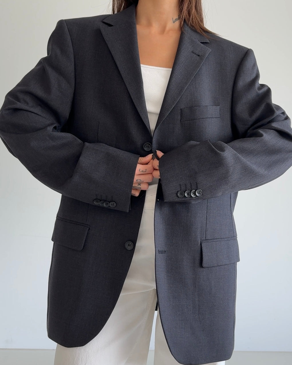 Oversized Blazer Grey