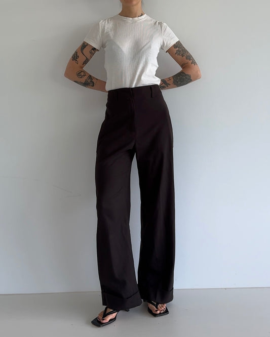 Brown Wide Leg Pants
