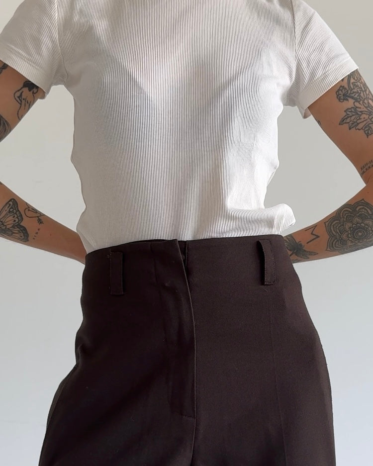 Brown Wide Leg Pants