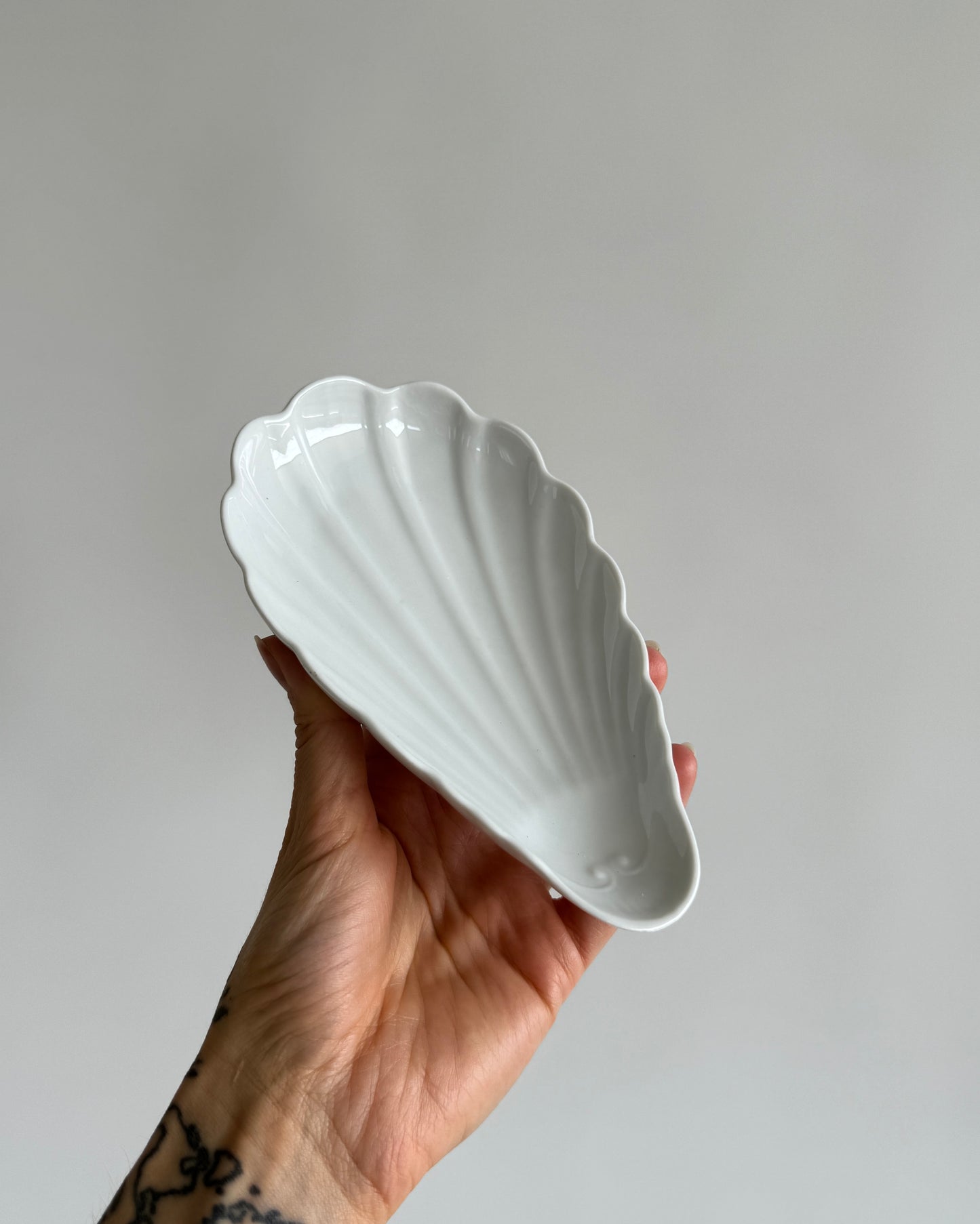 Shell Ceramic Plate Made in France
