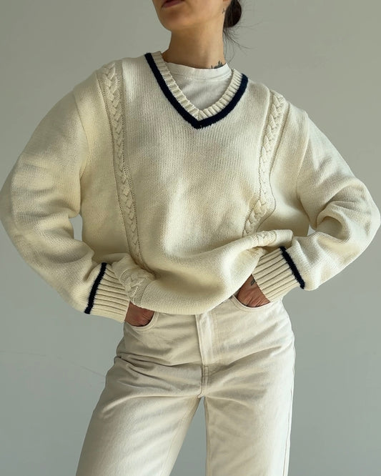 Wool Pullover White