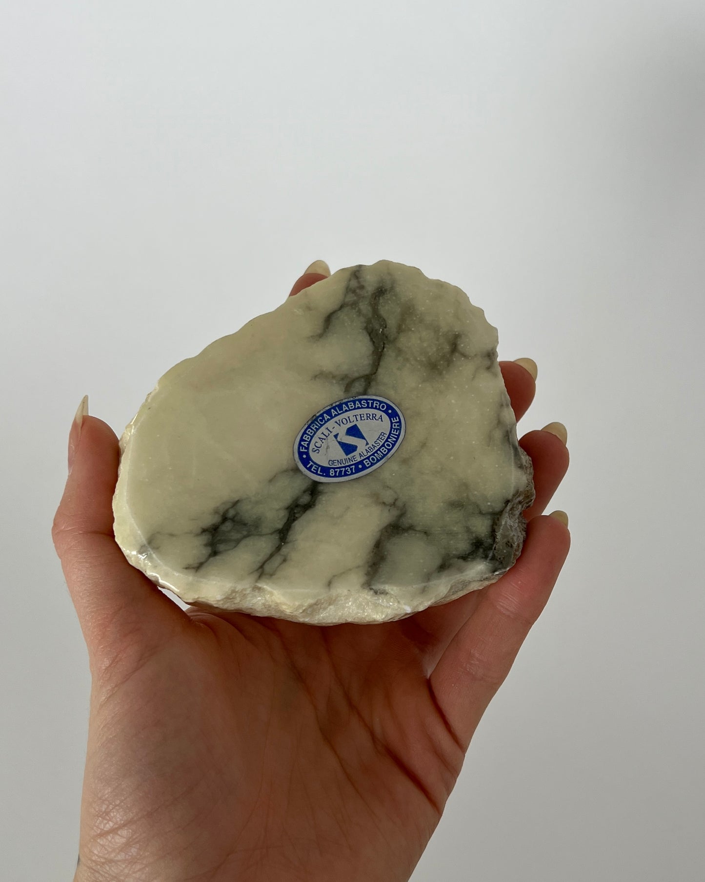 Vintage alabaster ashtray, Italy 1960s