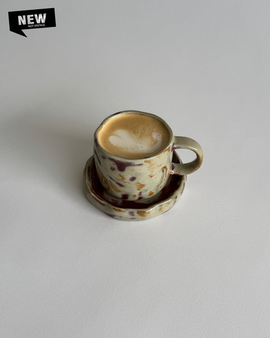 Ceramic Cup with Saucer