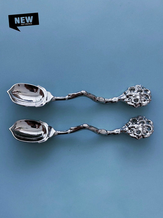 Silver Bloom Coffee Spoon - Set of 2