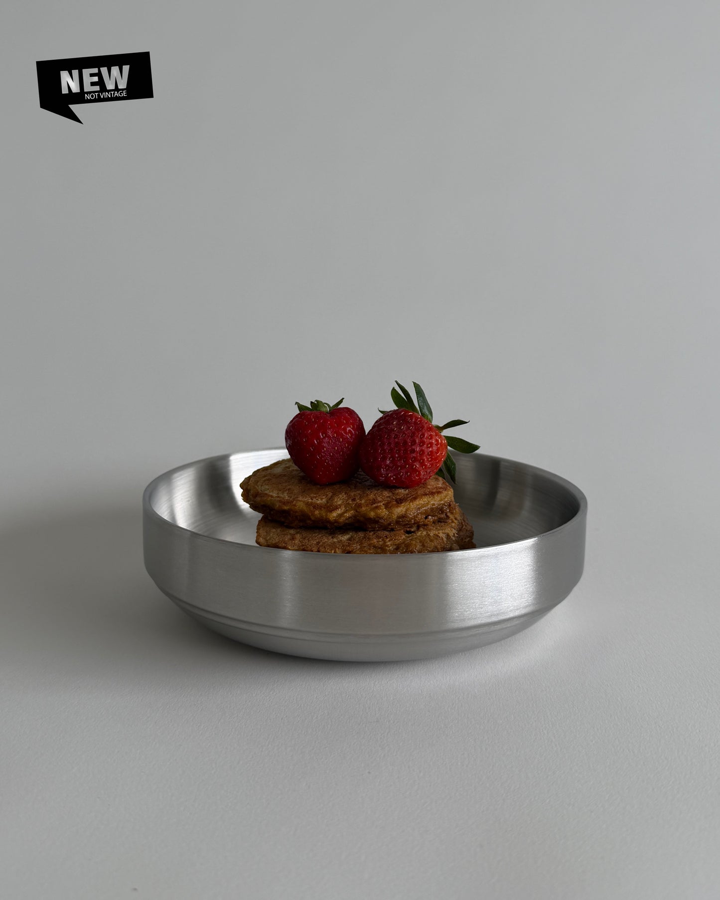 Mono Stainless Steel Plate – Large - Set of 2