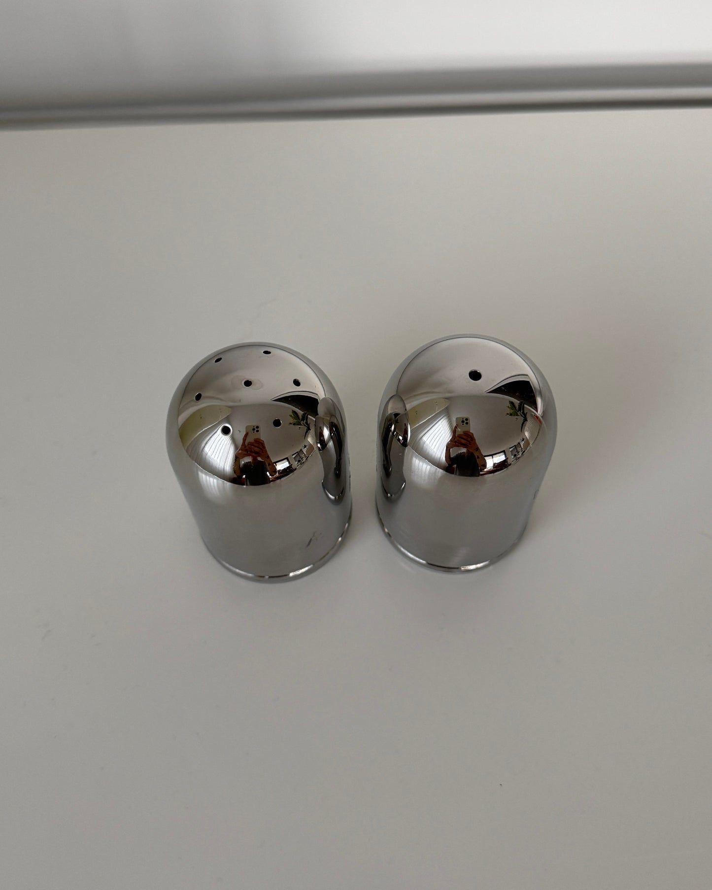 Vintage Salt & Pepper Shaker Chrome