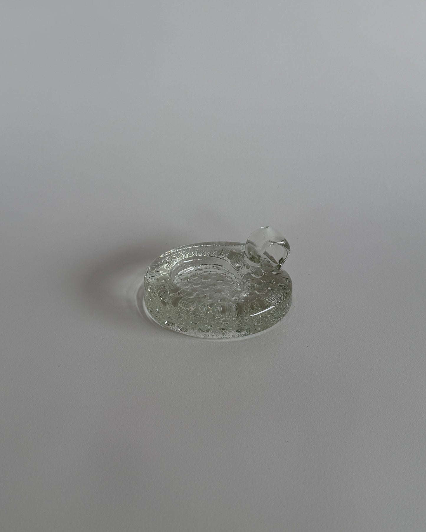 Heavy Glass Candle Holder