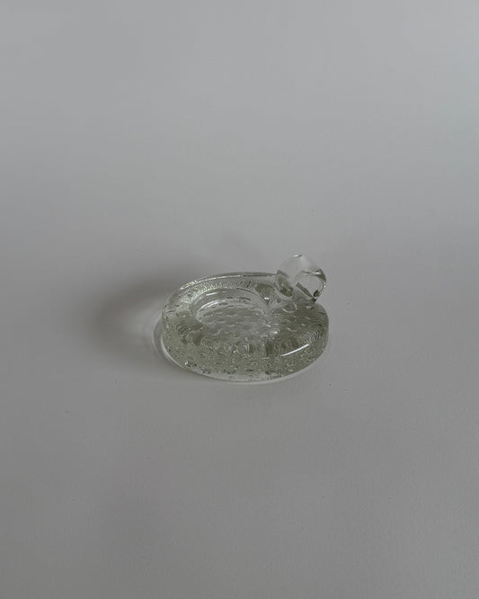 Heavy Glass Candle Holder