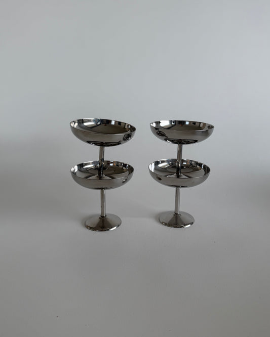 Small Stainless Steel Cups - Set of 2