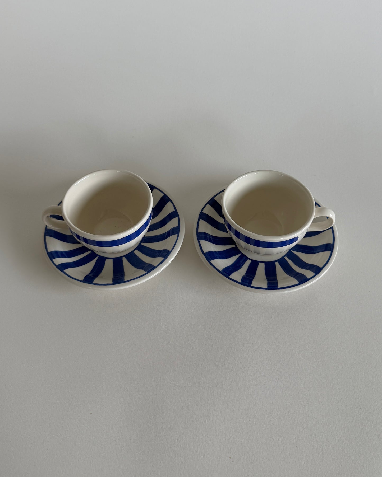 Small Ceramic Cups made in Englad- Set of 2