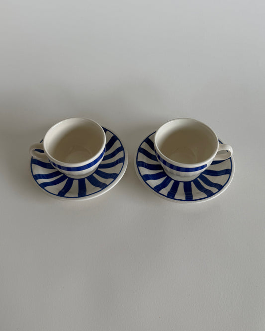 Small Ceramic Cups made in Englad- Set of 2