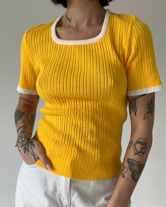 Yellow Pullover Short Sleeve