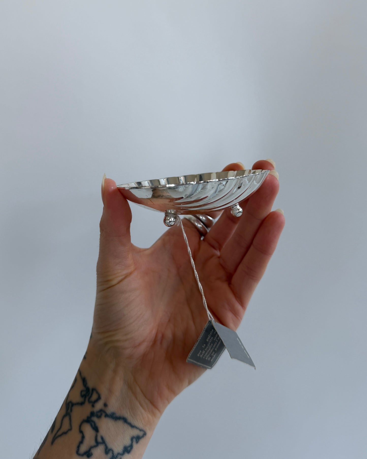 Vintage Silver Plated Shell Dish made in Italy