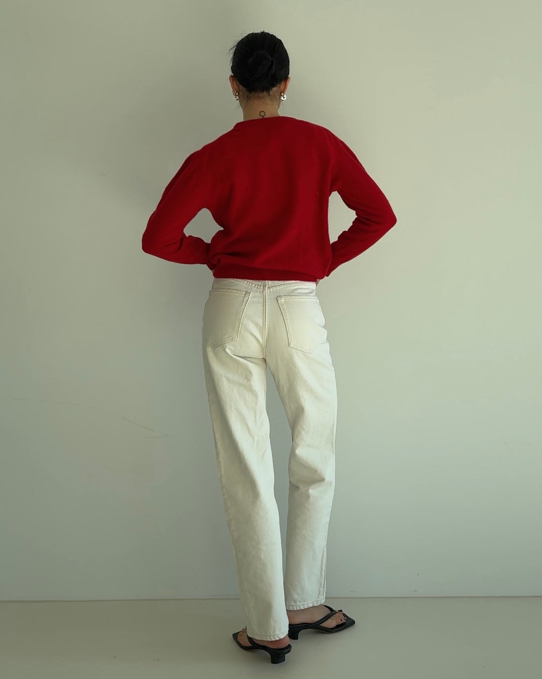 Wool Pullover Dark Red