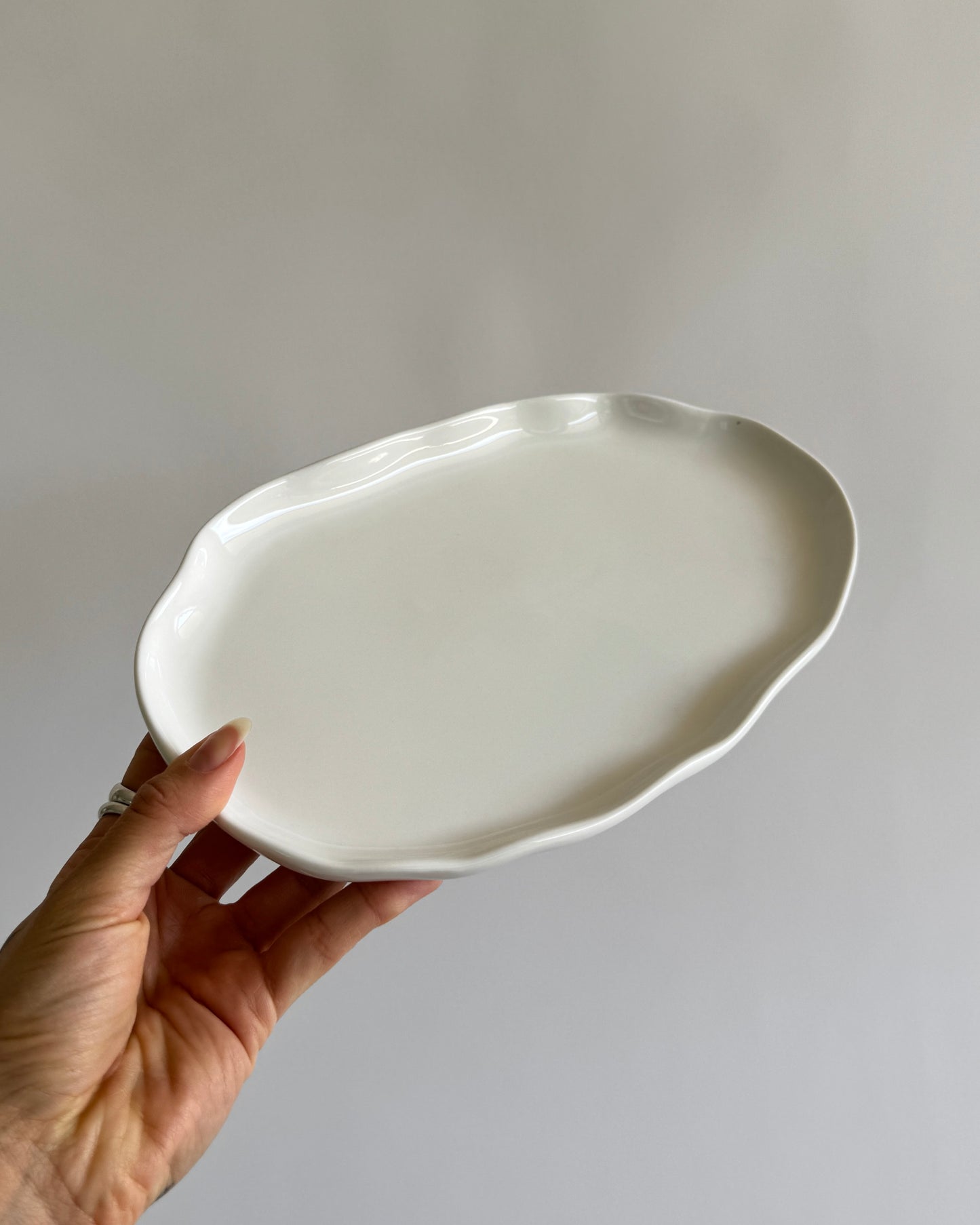 Porcelain Plate White - Set of 2