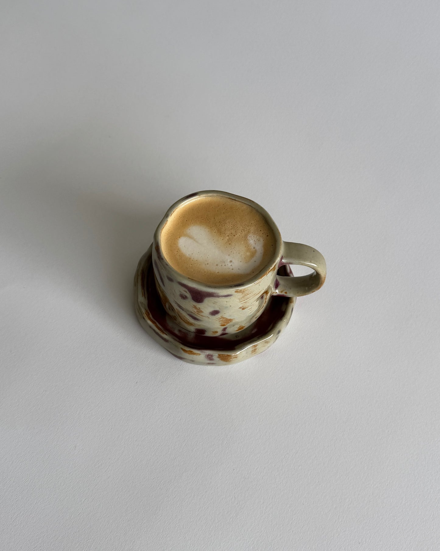 Ceramic Cup with Saucer