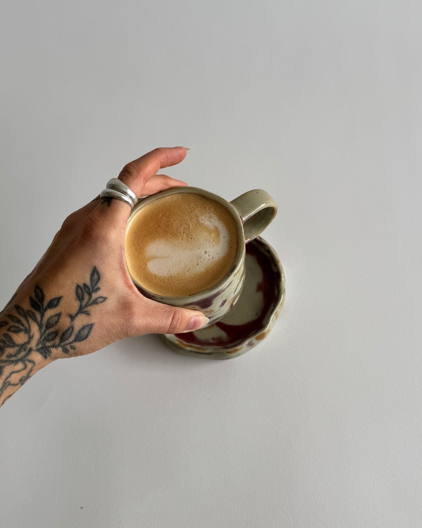 Ceramic Cup with Saucer