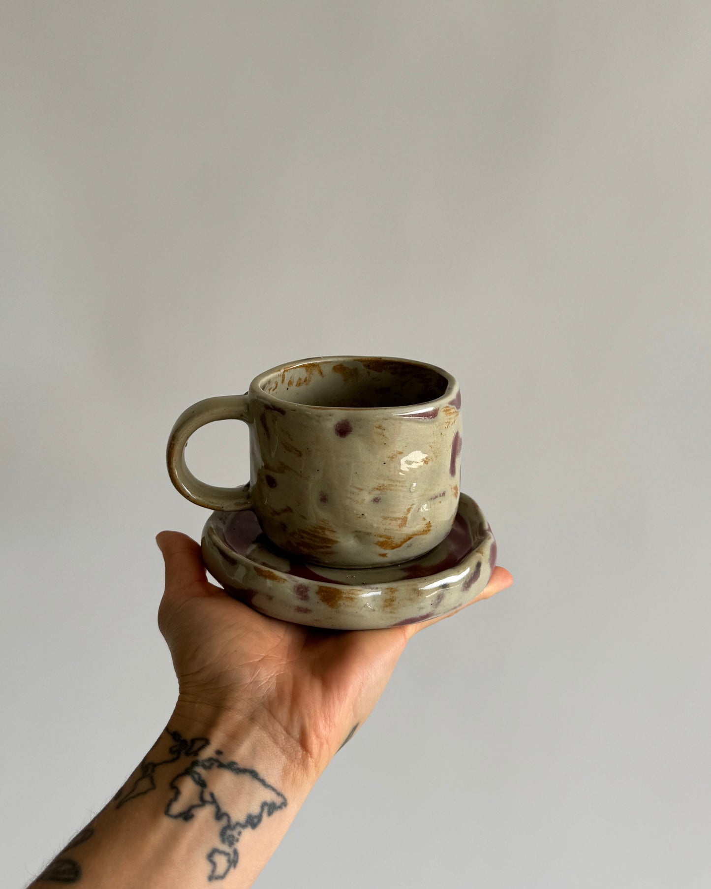 Ceramic Cup with Saucer