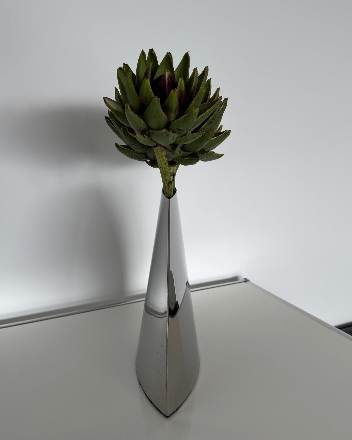 Sculptural Stainless Steel Vase Big
