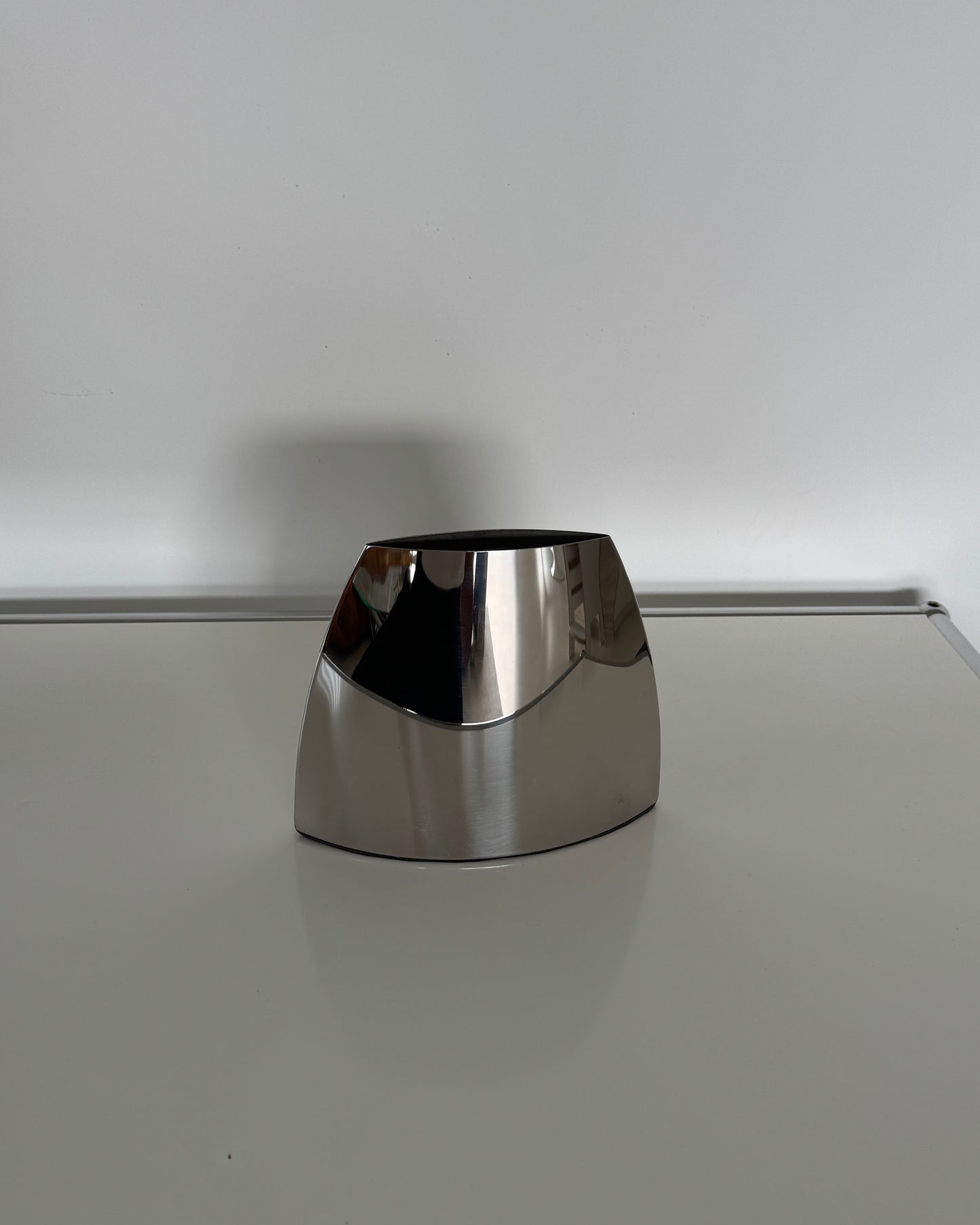 Sculptural Stainless Steel Vase Small