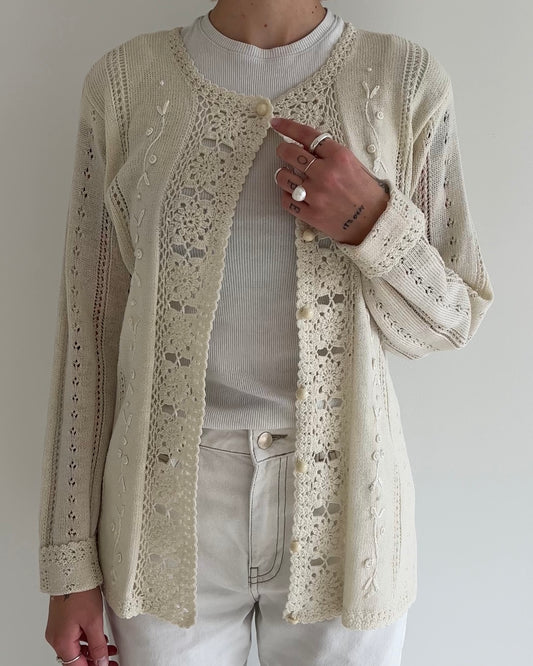 Cardigan in Off White