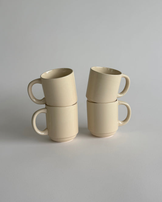 Coffee Mug Beige - Set of 2