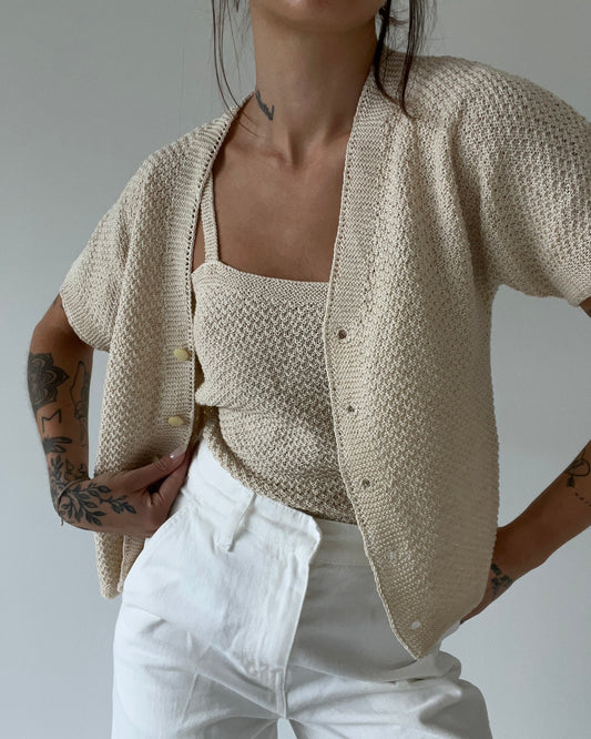 Knitted Set Beige