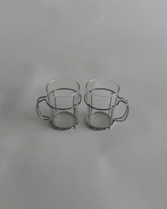 Glass Coffee/Tea Cups - Set of 2