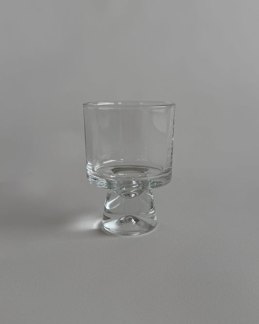 Clear Pedestal Glass - Set of 2