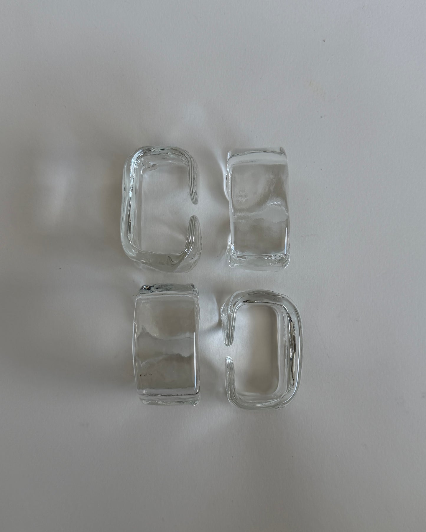 Glass Napkin Holder- Set of 2