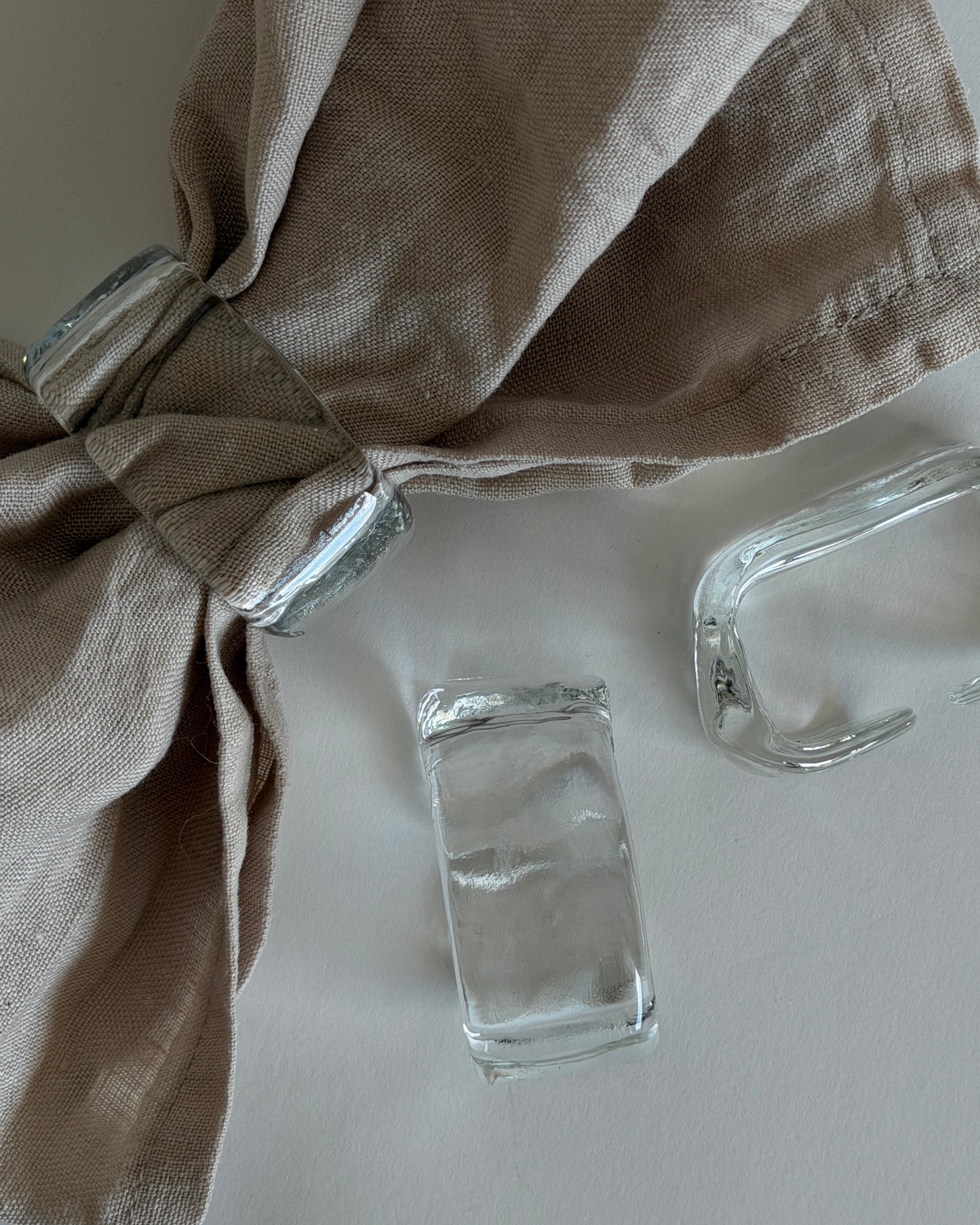 Glass Napkin Holder- Set of 2
