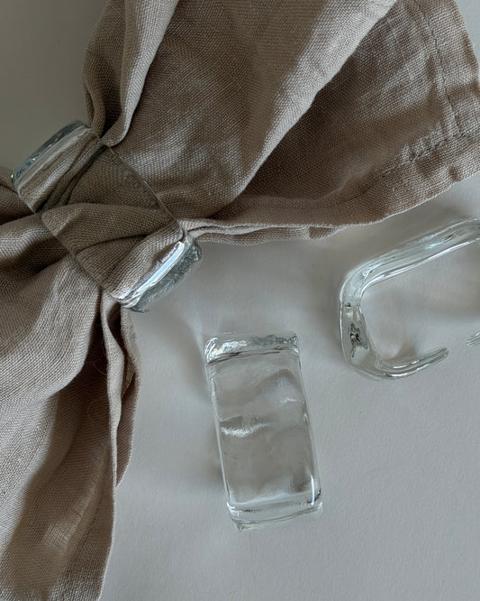 Glass Napkin Holder- Set of 2