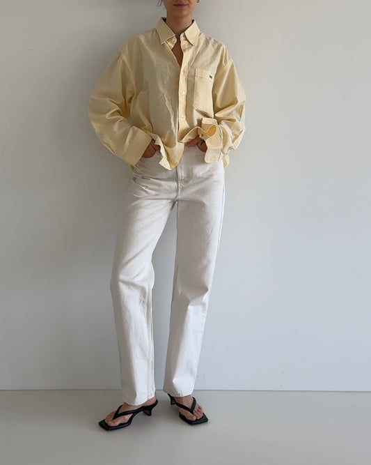 Oversized Shirt Light Yellow