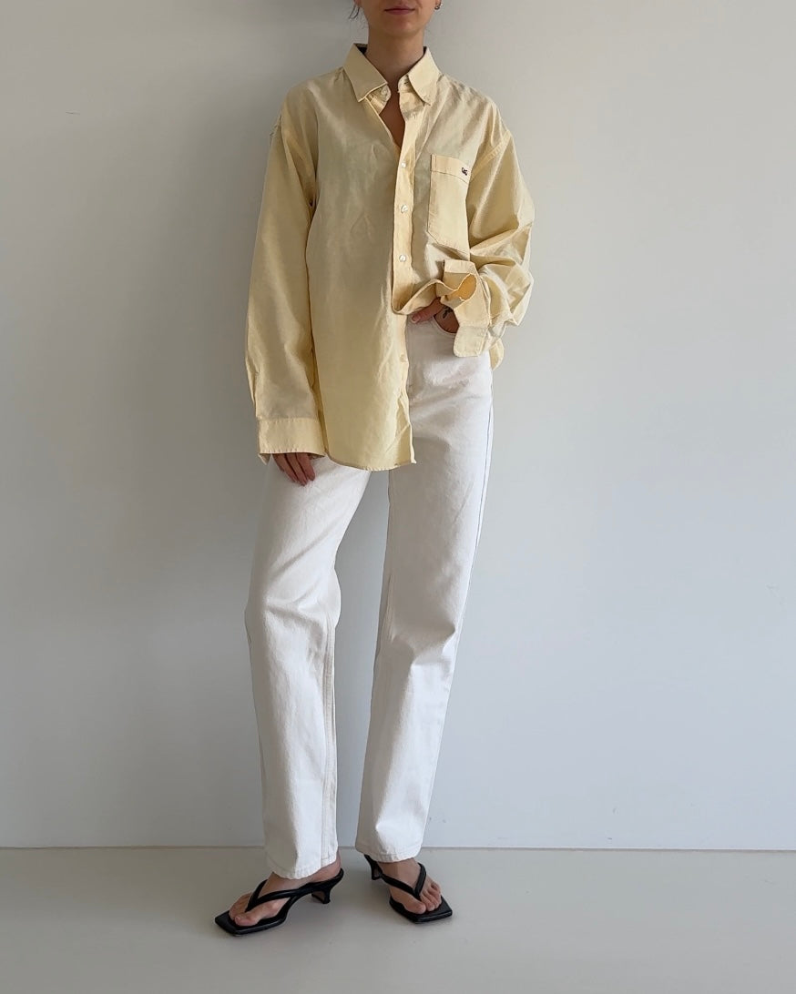 Oversized Shirt Light Yellow