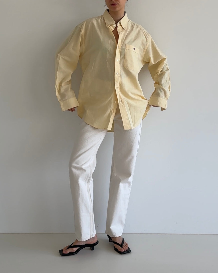 Oversized Shirt Light Yellow