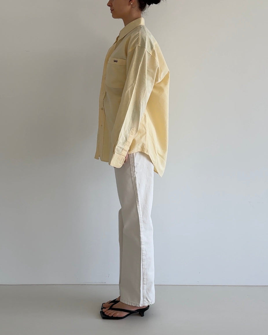 Oversized Shirt Light Yellow