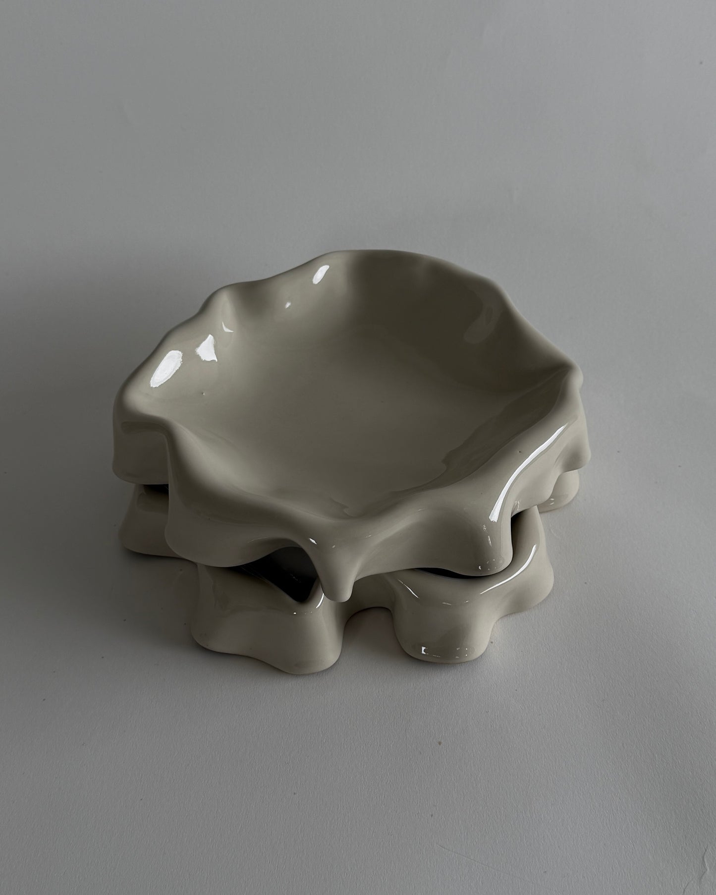 Less Melted Butter Plate Cream - Set of 2