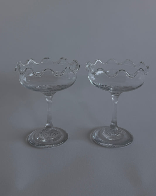 Vintage Ice Cream Cups - Set of 2